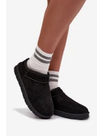 Dámské sněhule Serenne s kožešinou – černé Dámské sněhule Serenne s kožešinou – černé