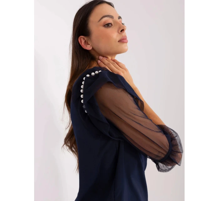 Dámská halenka LK BZ model 21402152 Tmavě modrá Lakerta - FPrice