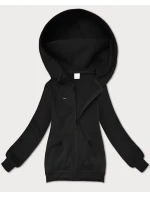 Černá dámská rozepínací mikina s kapucí S'West (B-12#)
