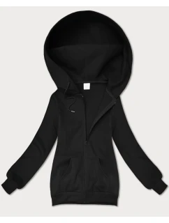 Černá dámská rozepínací mikina s kapucí S'West (B-12#)