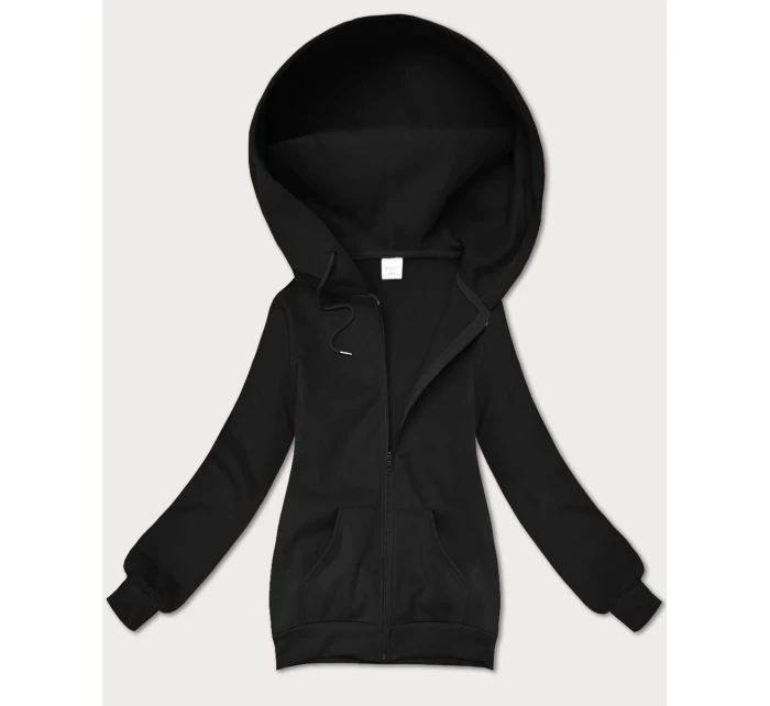 Černá dámská rozepínací mikina s kapucí S'West (B-12#)