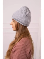 Dámská čepice Lorena K377 světle šedá Dámská čepice Lorena K377 světle šedá