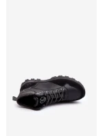 Mužské trekové boty Trapery šněrované černé Salomene