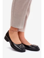 Kožené Baletky S Ozdobou D&A MK51-059 Černé