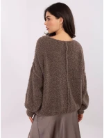 Sweter IT SW model 21766135 brązowy - FPrice Sweter IT SW model 21766135 brązowy - FPrice