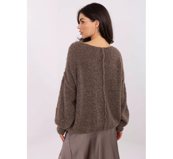 Sweter IT SW model 21766135 brązowy - FPrice Sweter IT SW model 21766135 brązowy - FPrice