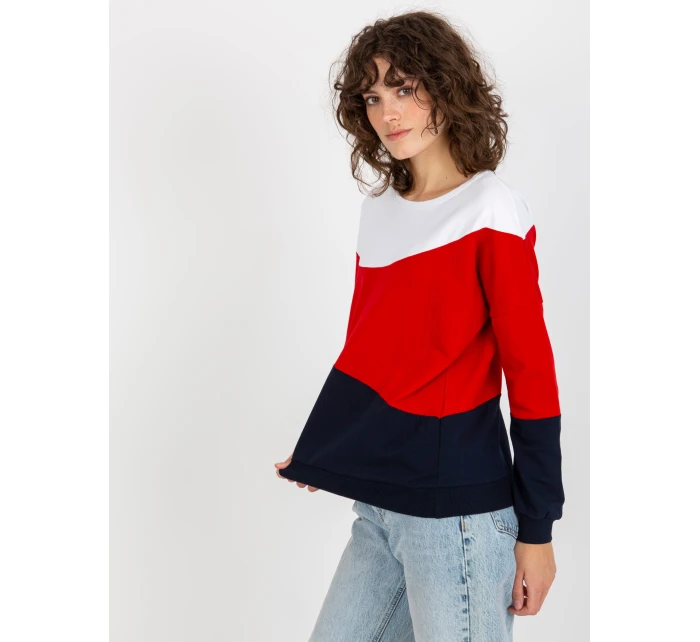 Halenka RV BL 8430.61P tmavě modrá a bílá