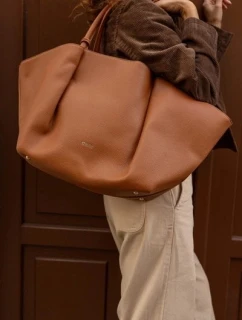 Velká dámská shopper kabelka – camel Big Star