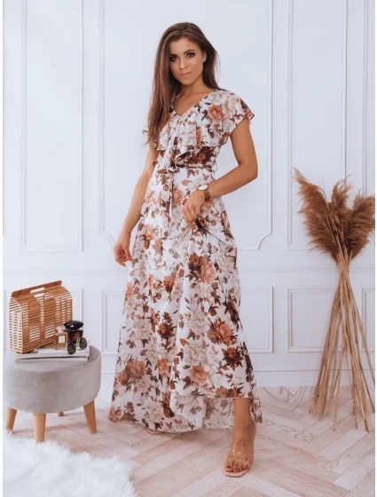 CRESPO maxi šaty světle šedé FashionStreet EY1918 CRESPO maxi šaty světle šedé FashionStreet EY1918