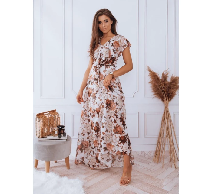 CRESPO maxi šaty světle šedé FashionStreet EY1918 CRESPO maxi šaty světle šedé FashionStreet EY1918