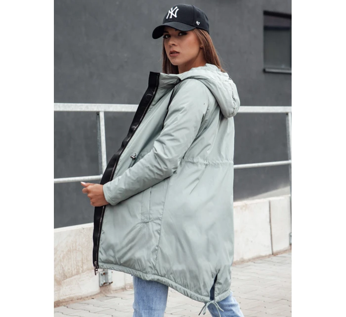Dámská přechodná bunda parka s kapucí VERCHA zelená FashionStreet TY4404