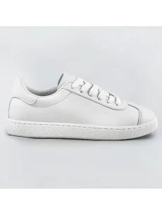 Bílé dámské šněrovací sneakersy (BF-025)