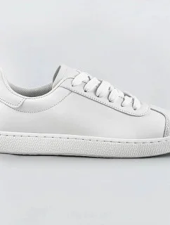 Bílé dámské šněrovací sneakersy (BF-025)