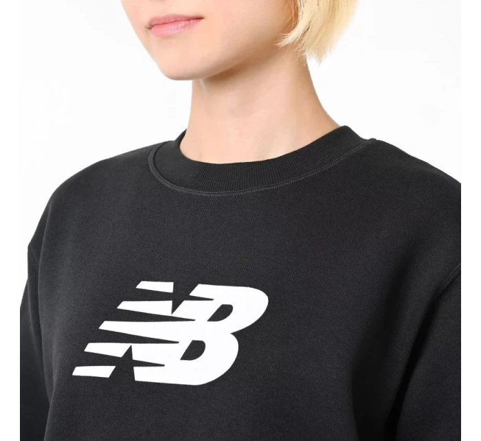 Mikina New Balance Sport Fleece Logo Crew Bk W WT43526BK