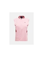 Dámské tričko PEAK PERFORMANCE W Mountainbreath Sleveless Polo, růžová barva Dámské tričko PEAK PERFORMANCE W Mountainbreath Sleveless Polo, růžová barva