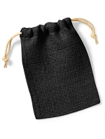 Westford Mill W 415 Jutový pytel se stahovacími šňůrkami 50.0415 black/natural Westford Mill W 415 Jutový pytel se stahovacími šňůrkami 50.0415 black/natural