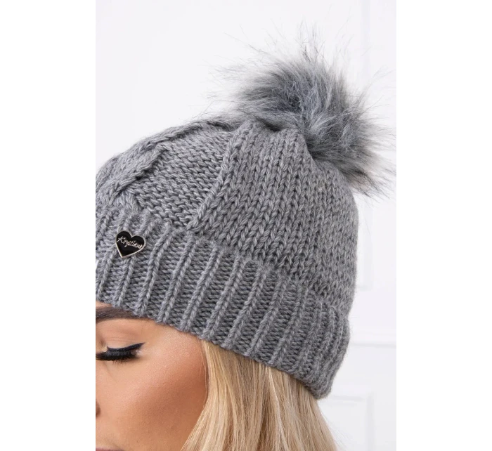 Čepice K168 tmavě šedá