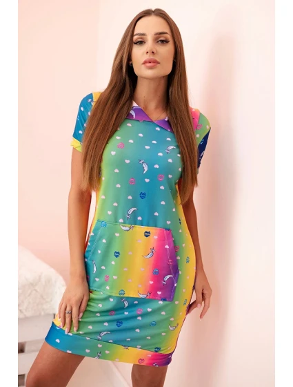 Dámské šaty na ramínkách s ozdobnými sponami béžová