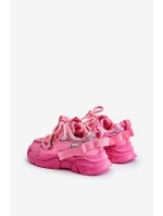 Dětské tenisky ozdobené flitry růžové Liatoma