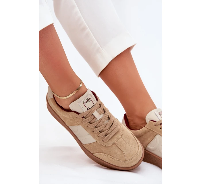 Dámské Zamszové Tenisky Daniel Lopez Just Dare SS2D4022 Béžové