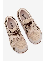 Kožené semišové dámské tenisky Big Star model 22074804 béžové - Big Star Shoes Kožené semišové dámské tenisky Big Star model 22074804 béžové - Big Star Shoes