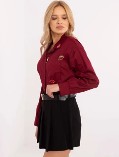 Košile DHJ KS 9230.75P bordó