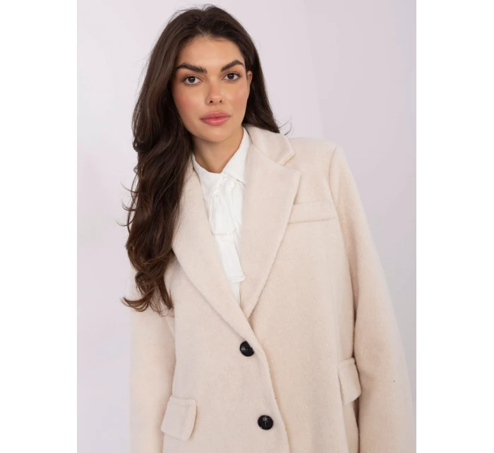 IT EN FL7696.16 světle béžový kabát