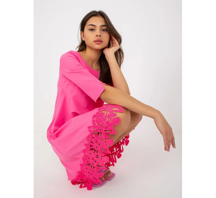 Dámské šaty LK SK model 17772557 růžové - FPrice Dámské šaty LK SK model 17772557 růžové - FPrice