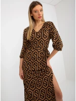 Dámské šaty LK SK 509249 1.72P velbloud - FPrice