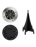 SOLÁRNÍ LAMPA 8 LED SMD PRO PROLOMENÍ KPL.4PCS