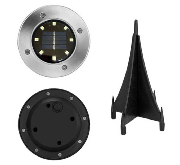 SOLÁRNÍ LAMPA 8 LED SMD PRO PROLOMENÍ KPL.4PCS