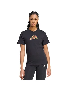 Dámské tričko Floral Regular černé, model 22546153 - ADIDAS