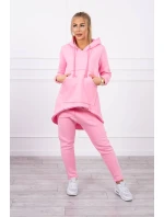 Sada sáčkových kalhot světle růžová