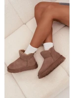 Dámské sněhule z přírodního semiše Vinceza – béžové Dámské sněhule z přírodního semiše Vinceza – béžové