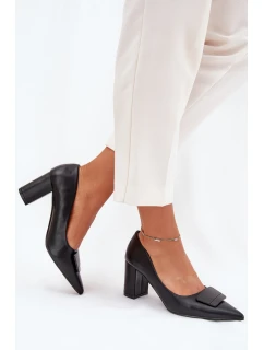 Dámské lodičky na klínku 55-A36 černé - Givana