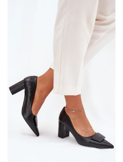 Dámské lodičky na klínku 55-A36 černé - Givana