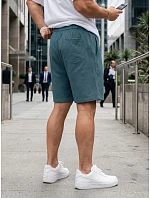 Pánské modré teplákové kraťasy FashionStreet SX2636 Pánské modré teplákové kraťasy FashionStreet SX2636