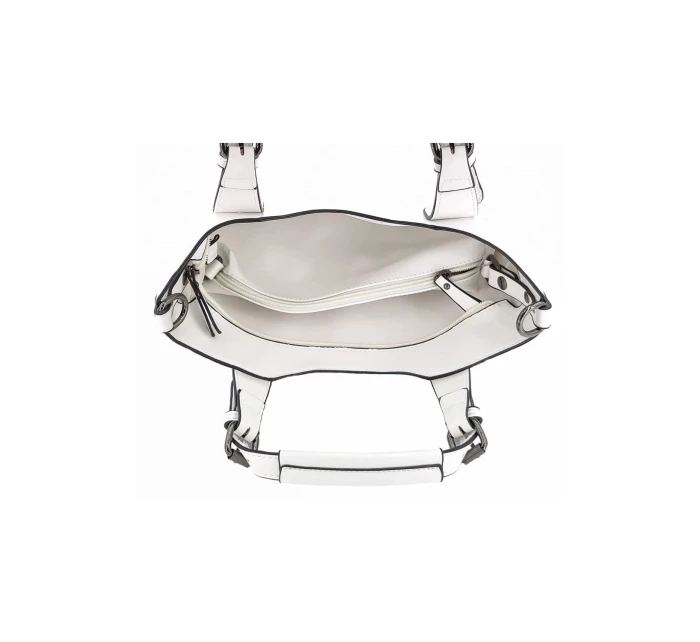 Luxusní bílá dámská kabelka 6DQBA - Ines Delaure