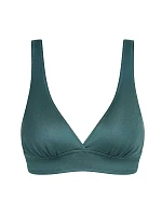 Dámský plavkový bikinový top DIM SWIMWEAR GLOSSY TRIANGLE BRA - DIM - tmavě zelená Dámský plavkový bikinový top DIM SWIMWEAR GLOSSY TRIANGLE BRA - DIM - tmavě zelená