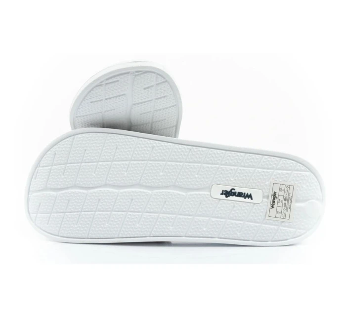 Pánské pohodlné sportovní žabky Wrangler Averell Slider white Pánské pohodlné sportovní žabky Wrangler Averell Slider white