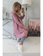 Tmavě růžová bunda s potiskem