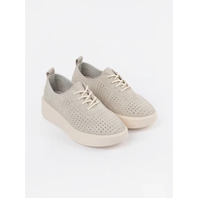 Pěkné hnědé  polobotky dámské platforma