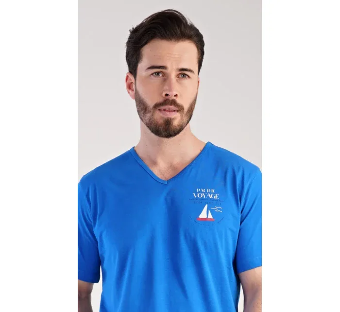 Pánské pyžamo dlouhé Loďka