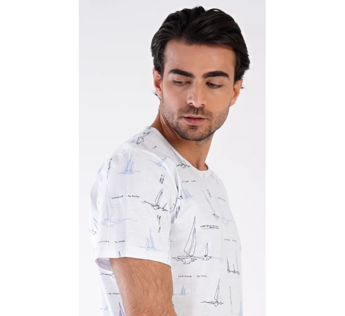 Pánské pyžamo šortky Plachetnice Pánské pyžamo šortky Plachetnice