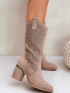 Ažurové kozačky  model 218494 Step in style