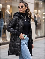kurtka damska przejściowa z kapturem czarna model 22352948 - FashionStreet kurtka damska przejściowa z kapturem czarna model 22352948 - FashionStreet