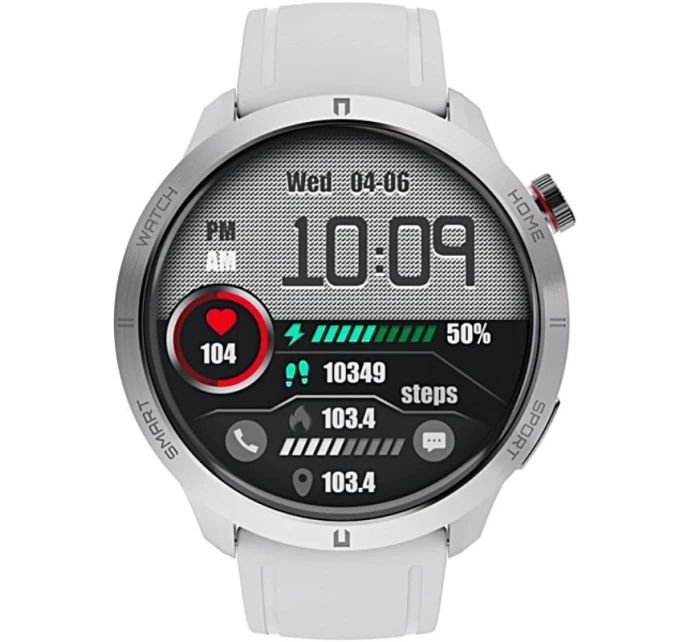 Chytré hodinky RUBICON RNCF14 Silver/White SMARUB252 Chytré hodinky RUBICON RNCF14 Silver/White SMARUB252