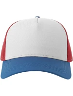 Atlantis Headwear Rapper Cotton-S 5 panelová Trucker kšiltovka 33.0260 white/red/royal Atlantis Headwear Rapper Cotton-S 5 panelová Trucker kšiltovka 33.0260 white/red/royal