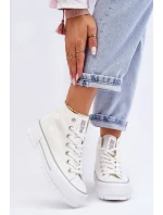 Látkové tenisky na platformě Big Star Bílá model 21610375 - Big Star Shoes