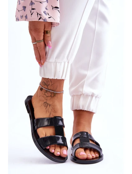 Módní pantofle  černé model 21615446 - Zaxy